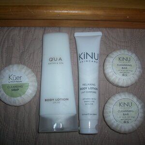 KiNU Skincare Lotion Qua Kuer 5-Piece Lot Bundle Sweet Fig & Olive Travel Size